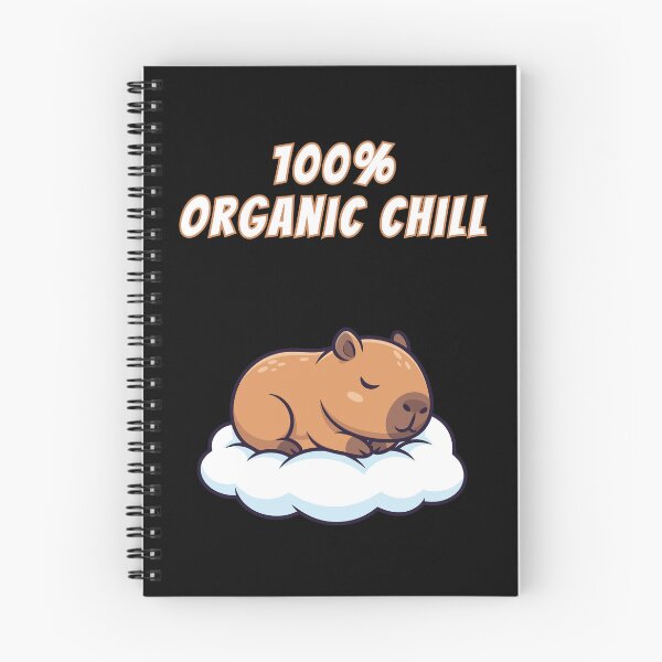 Item preview, 100% Organic Chill Capybara Sleeping Cloud Kawaii Meme designed and sold by AnimalMemeHub.
