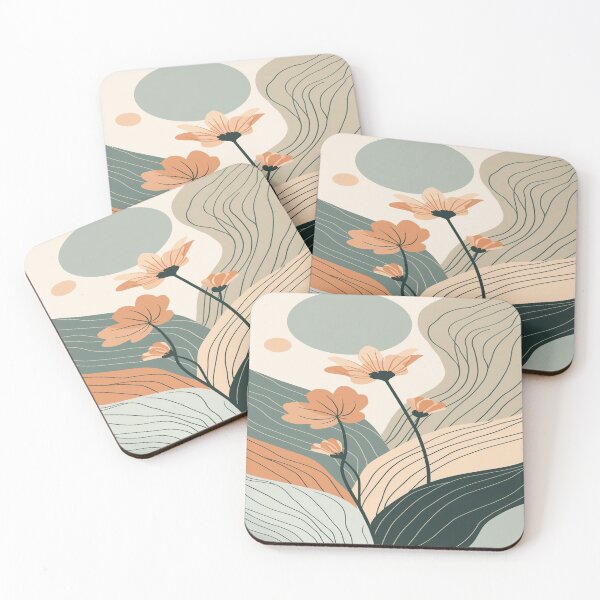 Item preview, Abstract Botanical Curves with Flowing Floral Lines designed and sold by mari0n980.