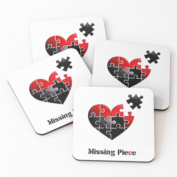 Item preview, Missing Piece Broken Heart Puzzle Art designed and sold by AnnDesignStudio.