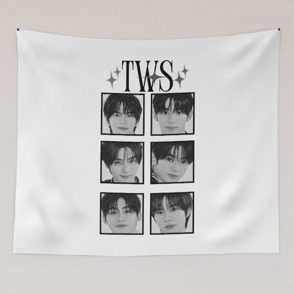 Item preview, TWS1SA Group Korean boy group boyhood pop K-pop South Korean music Scrapbook Collage Cozy Y2K Vintage Design designed and sold by HELL0WBELLO.