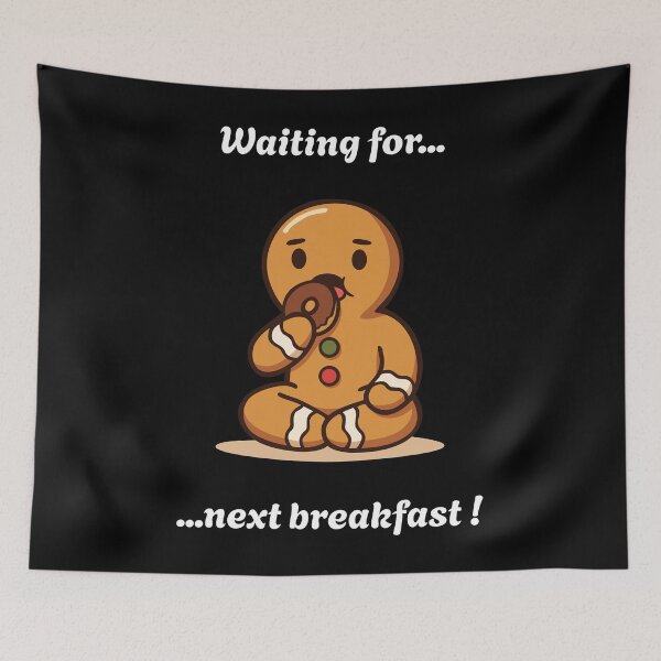 Item preview, Waiting for the Next Breakfast (text) (dark) designed and sold by ProjetF.