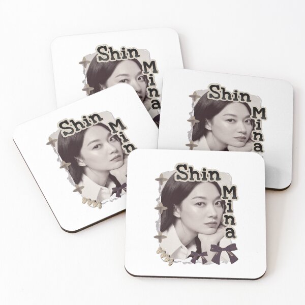 Item preview, Shin Min-a (신민아) Korean actress South Korean celebrity K-drama star Korean film Scrapbook Collage Cozy Y2K Vintage Design designed and sold by HELL0WBELLO.