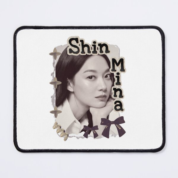 Item preview, Shin Min-a (신민아) Korean actress South Korean celebrity K-drama star Korean film Scrapbook Collage Cozy Y2K Vintage Design designed and sold by HELL0WBELLO.