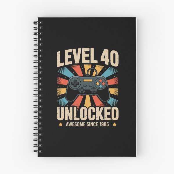 Item preview, Level 40 Unlocked 40th Birthday 40 Year Old Gamer Bday designed and sold by MarryIsMonth.
