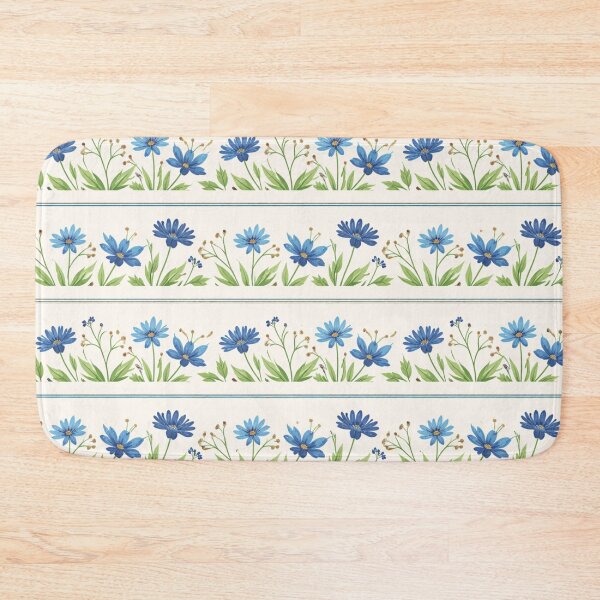 Item preview, Cornflower Field Bands – Nordic Rukkilill Stripe Pattern designed and sold by Planthem.