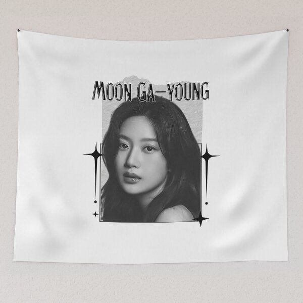 Item preview, Moon Ga-young Korean actress South Korean celebrity K-drama star Korean film Scrapbook Collage Cozy Y2K Vintage Design designed and sold by HELL0WBELLO.