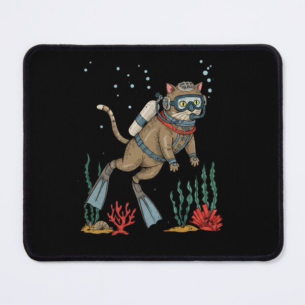 Item preview, Scuba Diving Adventure Cat designed and sold by Nocturnal-Vines.
