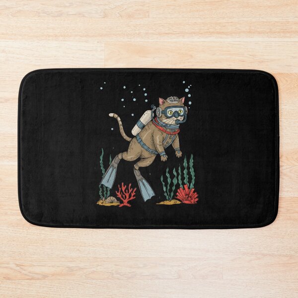 Item preview, Scuba Diving Adventure Cat designed and sold by Nocturnal-Vines.
