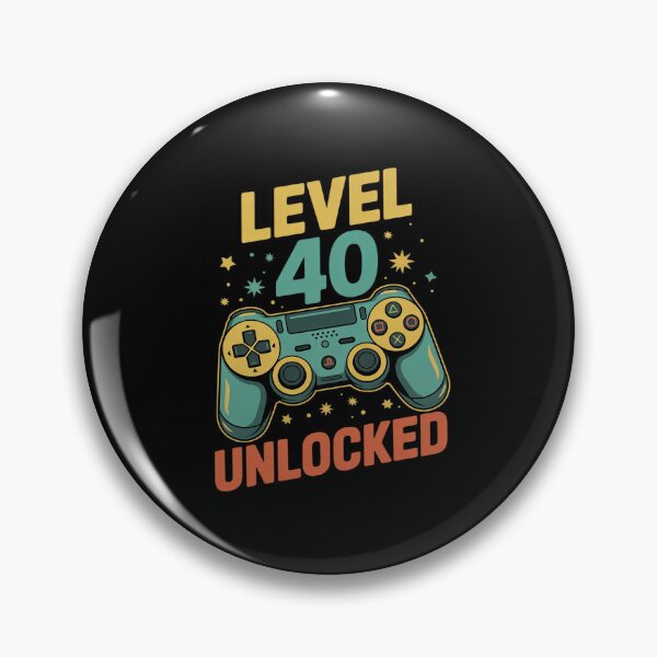 Item preview, Level 40 Unlocked 40th Birthday Gamer 40 Year Old Male designed and sold by FadeOfThrone.