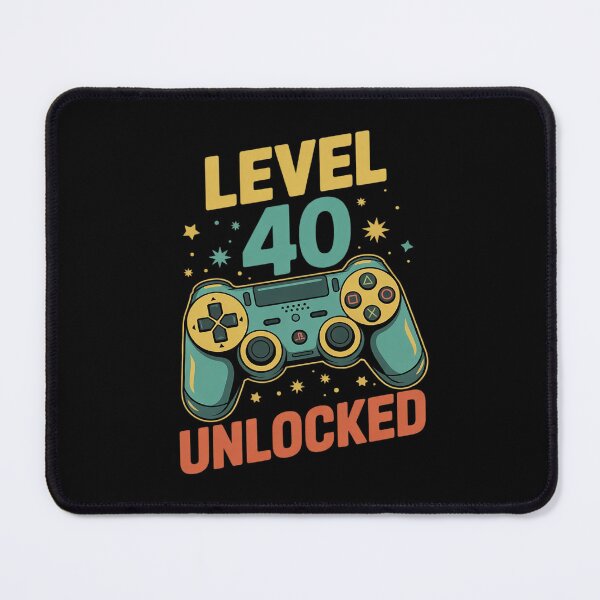 Item preview, Level 40 Unlocked 40th Birthday Gamer 40 Year Old Male designed and sold by FadeOfThrone.