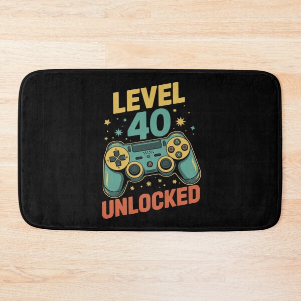 Item preview, Level 40 Unlocked 40th Birthday Gamer 40 Year Old Male designed and sold by FadeOfThrone.