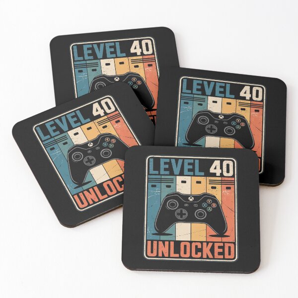 Item preview, Level 40 Unlocked 40th Video Gamer 40th Birthday Men designed and sold by MarryIsMonth.