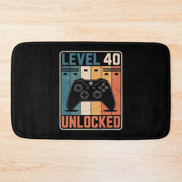 Item preview, Level 40 Unlocked 40th Video Gamer 40th Birthday Men designed and sold by MarryIsMonth.