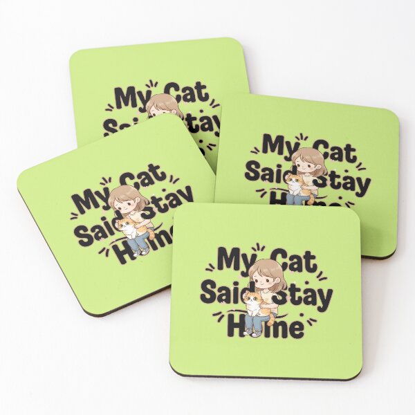 Item preview, My Cat Said Stay At Home / Crazy Cat Lady designed and sold by Aimiko.