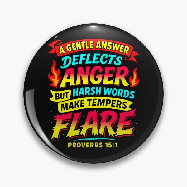Item preview, Proverbs 15:1 A Gentle Answer Deflects Anger designed and sold by plushism.