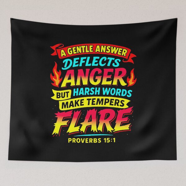 Item preview, Proverbs 15:1 A Gentle Answer Deflects Anger designed and sold by plushism.