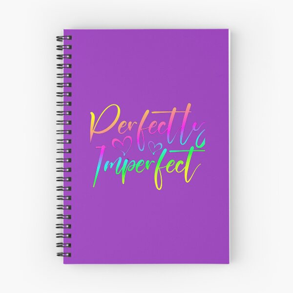 Item preview, Perfectly Imperfect Rainbow Quote | Self Love Neon Aesthetic Typography designed and sold by Muskandesigns.
