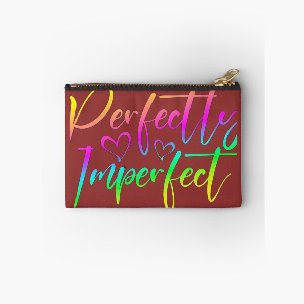 Item preview, Perfectly Imperfect Rainbow Quote | Self Love Neon Aesthetic Typography designed and sold by Muskandesigns.