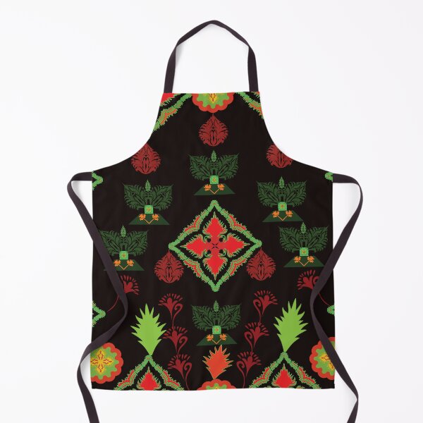 Aperçu de l'œuvre Thai Festival Motif – Midnight Black Elegance créée et vendue par OIL Pattern Design .