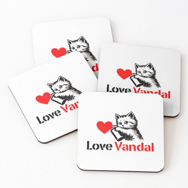 Item preview, Love Vandal Cute Cat Spray Heart Art designed and sold by AnnDesignStudio.