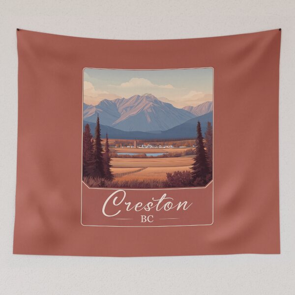 Item preview, Creston British Columbia, Kootenay River Valley Farmland & Mountain designed and sold by meganohm.