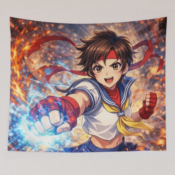 Item preview, Sakura Kasugano – Blooming Hadoken designed and sold by Level Quest.