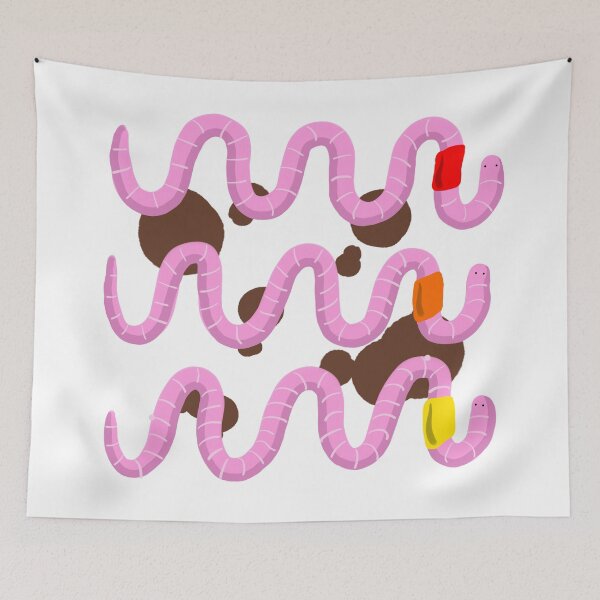 Item preview, warm cozy worms designed and sold by magnapinna.