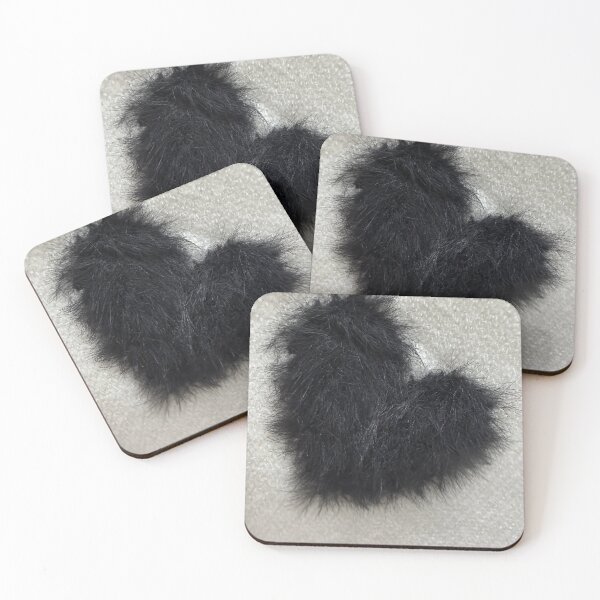 Item preview, Black furry heart designed and sold by LFdesign_images.