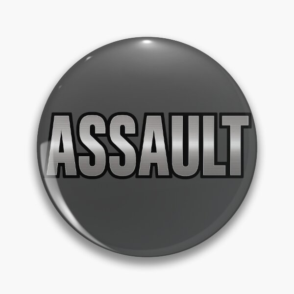 Item preview, Battlefield Game Inspired Assault Metallic Slogan designed and sold by Sellcooldesigns.