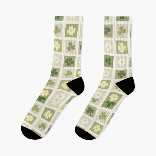 Item preview, Forest Edge Clover Tiles – Vintage Nordic Mosaic Pattern designed and sold by Planthem.