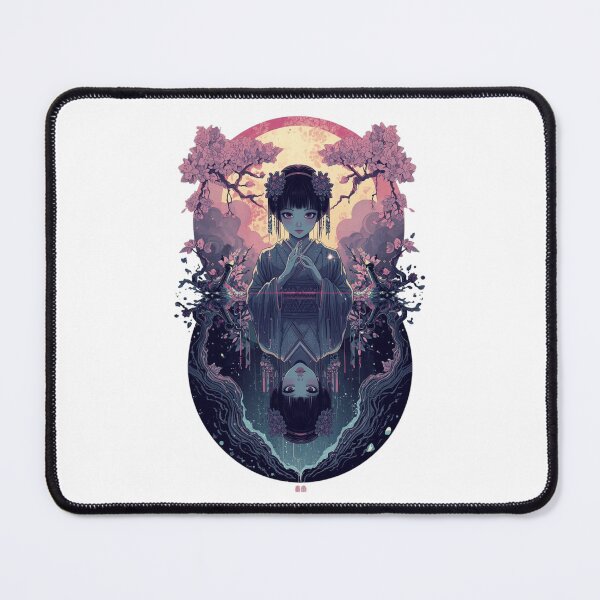 Item preview, Geisha of the Mirror World – Mysterious Retro Fantasy Design designed and sold by AndrewYoko.