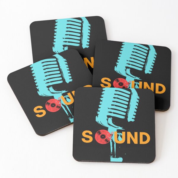 Item preview, "Sound" Text Art with Microphone and Record designed and sold by QuoteCanvas.TH.