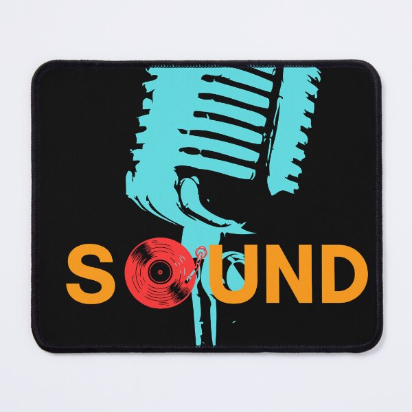 Item preview, "Sound" Text Art with Microphone and Record designed and sold by QuoteCanvas.TH.