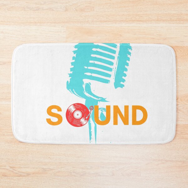 Item preview, "Sound" Text Art with Microphone and Record designed and sold by QuoteCanvas.TH.