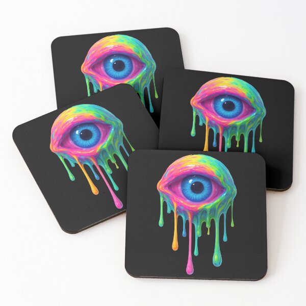 Item preview, Psychedelic Dripping Eye - Surreal Vision Painting designed and sold by SHHCreations.