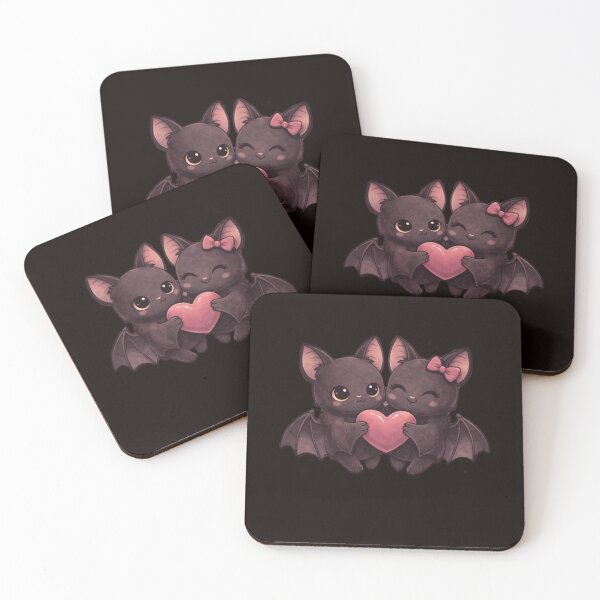 Item preview, Bat Love Forever – Cute Bats Couple Halloween Valentine designed and sold by PunchDrop.