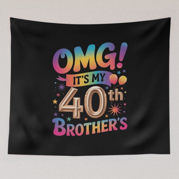 Item preview, OMG Its My 40th Birthday Girls Groovy 40 Year Old Bday Party2 designed and sold by FadeOfThrone.