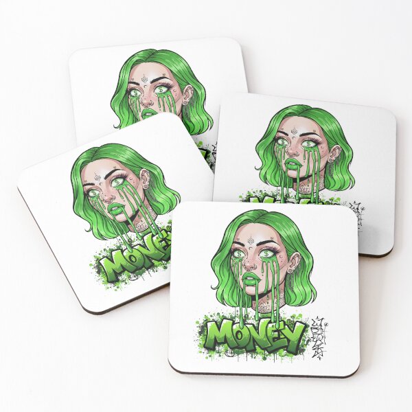 Item preview, Neon Green Money Drip Goddess T-Shirt designed and sold by badsty1e.