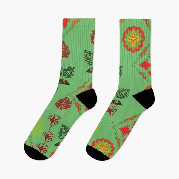 Item preview, Thai Festival Motif – Leaf Green Harmony designed and sold by OIL Pattern Design .