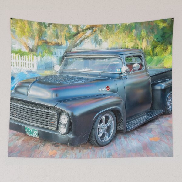 Item preview, 1955 Black Ford F100 Pickup Truck X113 designed and sold by RichFrancoCars.