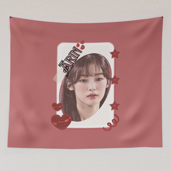 Item preview, Arin - Choi Ye-won Korean actress South Korean celebrity K-drama star Korean film  illustration Red Aesthetic Collage Design designed and sold by AJUNICE STUDIO.