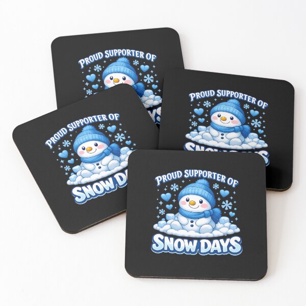 Item preview, Proud Supporter of Snow Days T-Shirt ❄️ Cute Snowman Winter Shirt | Cozy Snow Day Graphic Tee designed and sold by DailyDrivesct.