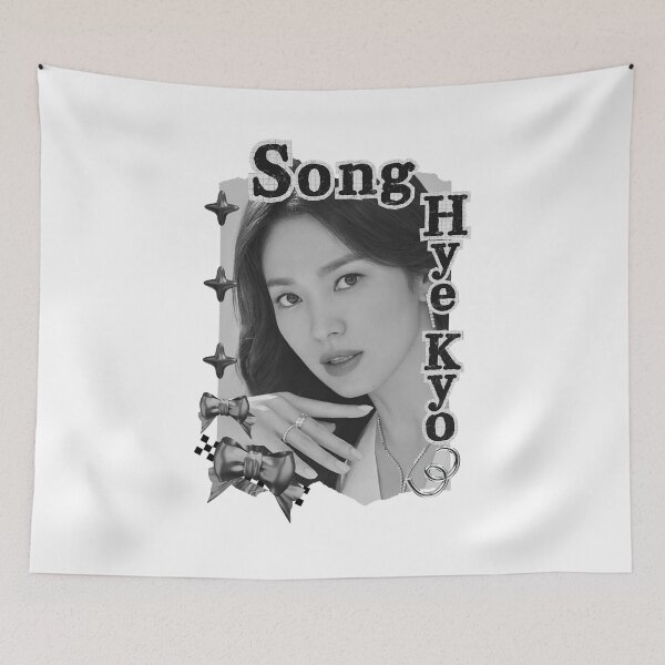 Item preview, Song Hye-kyo (송혜교) Korean actress South Korean celebrity K-drama star Korean film n Black and White Collage Digital Art Portrait designed and sold by AJUNICE STUDIO.