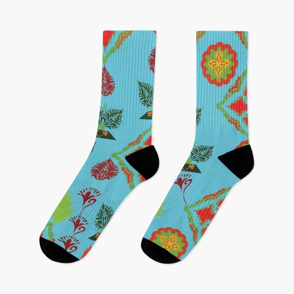 Artikelvorschau, Thai Festival Motif – Aqua Joy Bloom entworfen und verkauft von OIL Pattern Design .