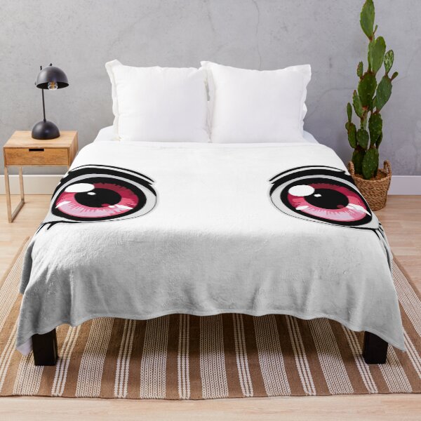Item preview, Cute Anime Eyes – Burgundy & Pink Kawaii Look designed and sold by InFrameVision.