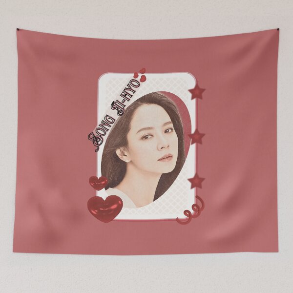 Item preview, Song Ji-hyo (송지효) Korean actress South Korean celebrity K-drama star Korean film  illustration Red Aesthetic Collage Design designed and sold by AJUNICE STUDIO.