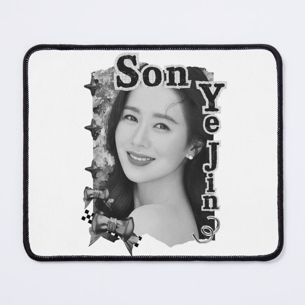 Item preview, Son Ye-jin (손예진)) Korean actress South Korean celebrity K-drama star Korean film n Black and White Collage Digital Art Portrait designed and sold by AJUNICE STUDIO.