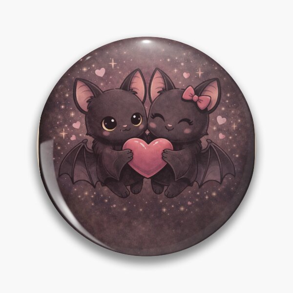Item preview, Batty for You – Cute Bat Couple Gothic Romance designed and sold by PunchDrop.