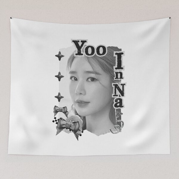 Item preview, Yoo In-na (유인나) Korean actress South Korean celebrity K-drama star Korean film n Black and White Collage Digital Art Portrait designed and sold by AJUNICE STUDIO.