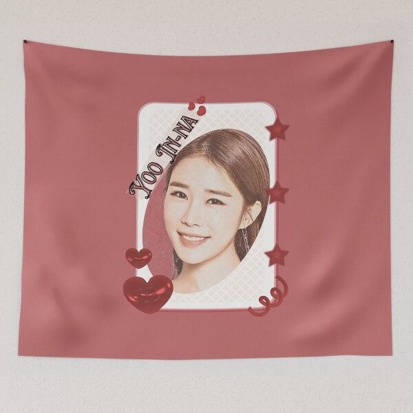 Item preview, Yoo In-na (유인나) Korean actress South Korean celebrity K-drama star Korean film  illustration Red Aesthetic Collage Design designed and sold by AJUNICE STUDIO.